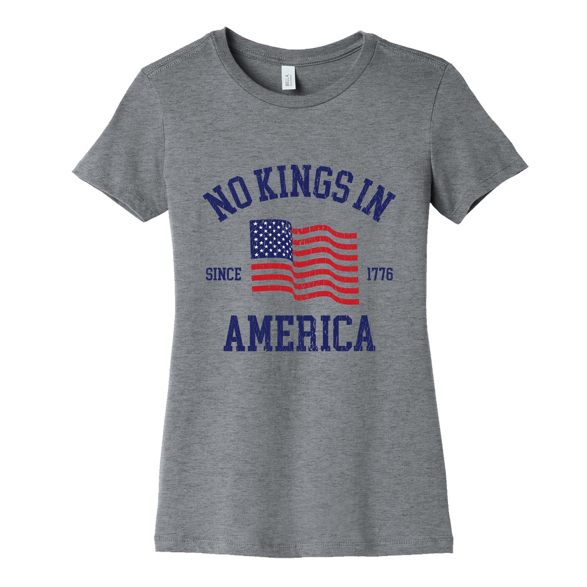 No Kings In America Since 1776 Womens Cotton Tee Unisex