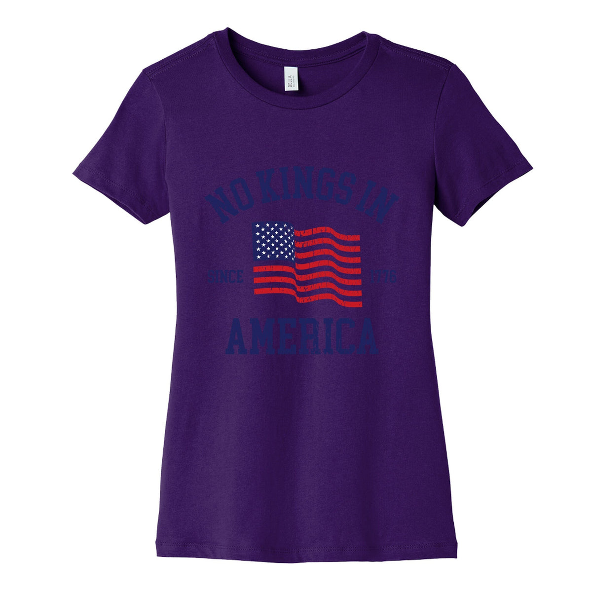 No Kings In America Since 1776 Womens Cotton Tee Unisex