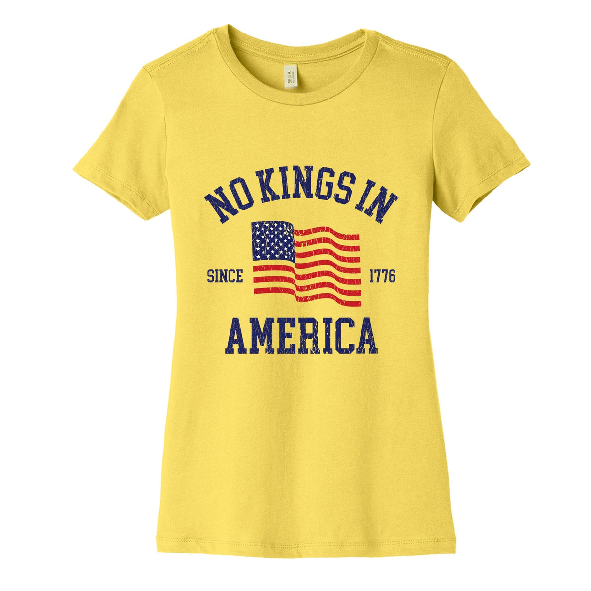 No Kings In America Since 1776 Womens Cotton Tee Unisex