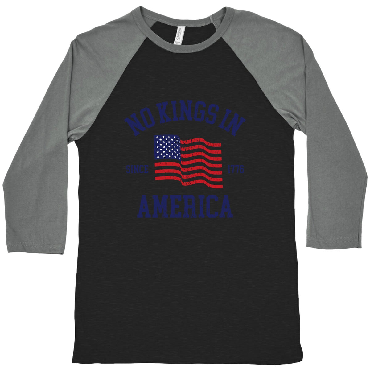 No Kings In America Since 1776 Baseball Tee Unisex