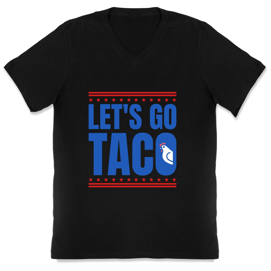 Lets Go Taco Anti Trump V-Neck Unisex