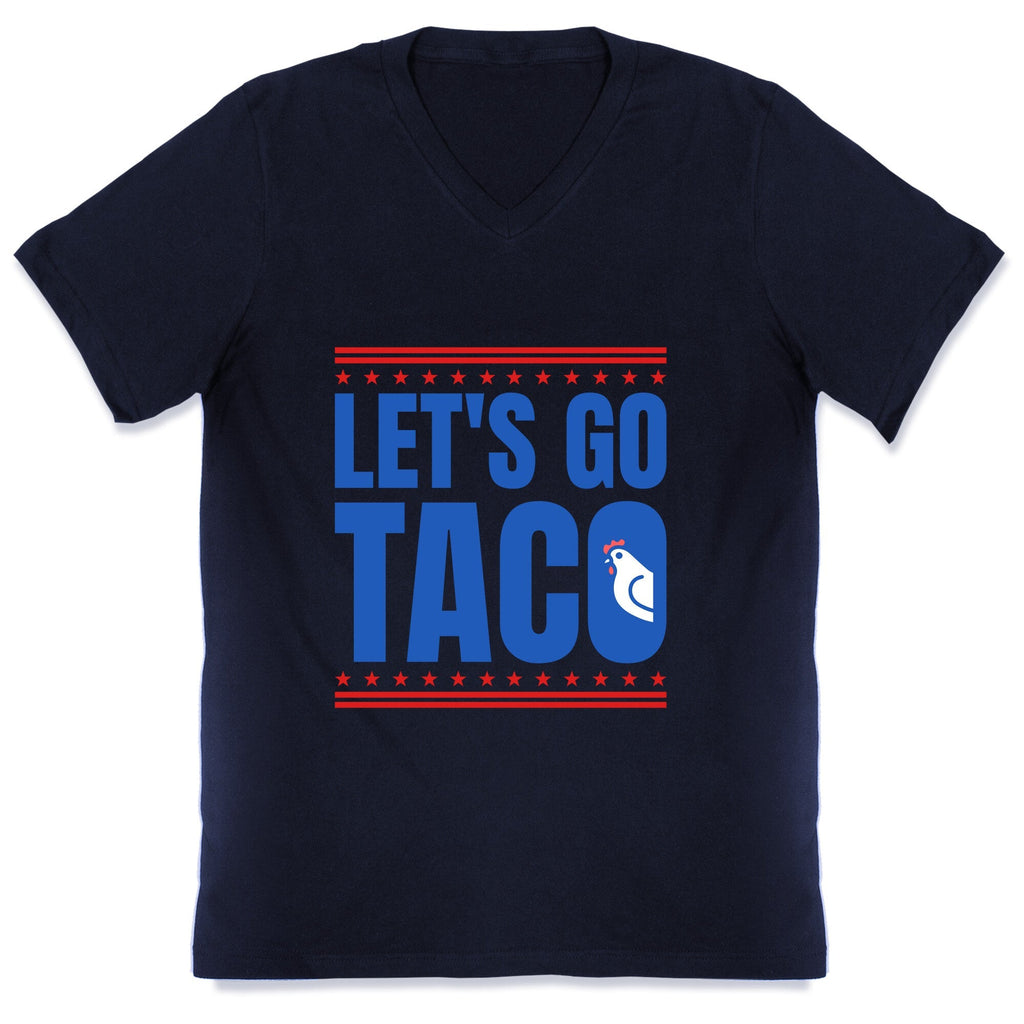 Lets Go Taco Anti Trump V-Neck Unisex