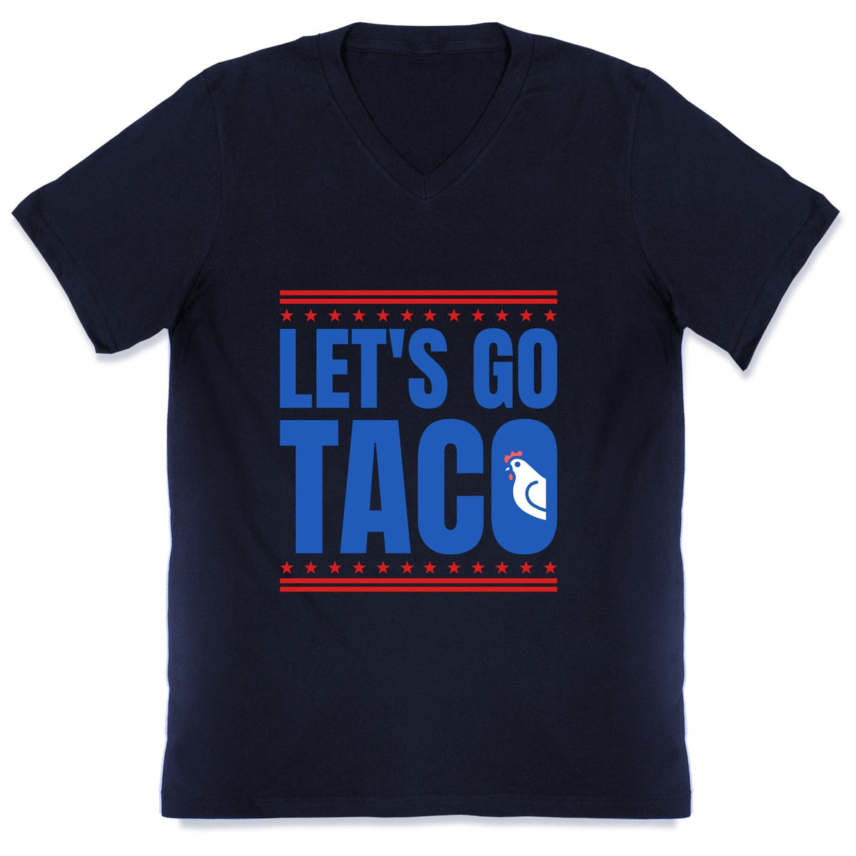 Lets Go Taco Anti Trump V-Neck Unisex