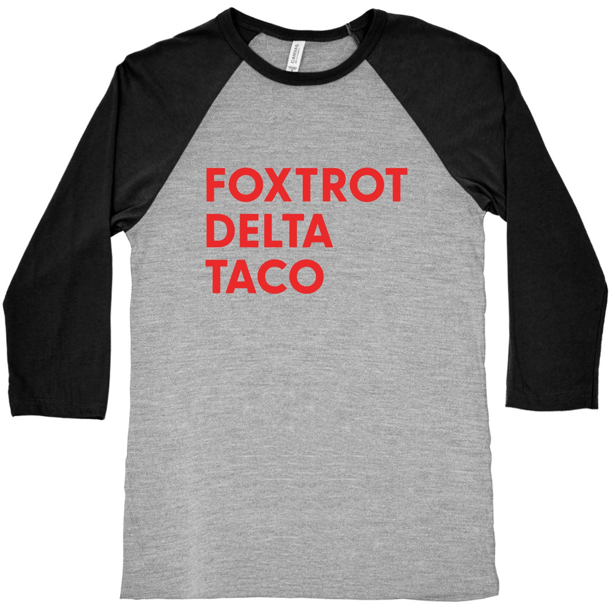Foxtrot Delta Taco Trump Baseball Tee Unisex