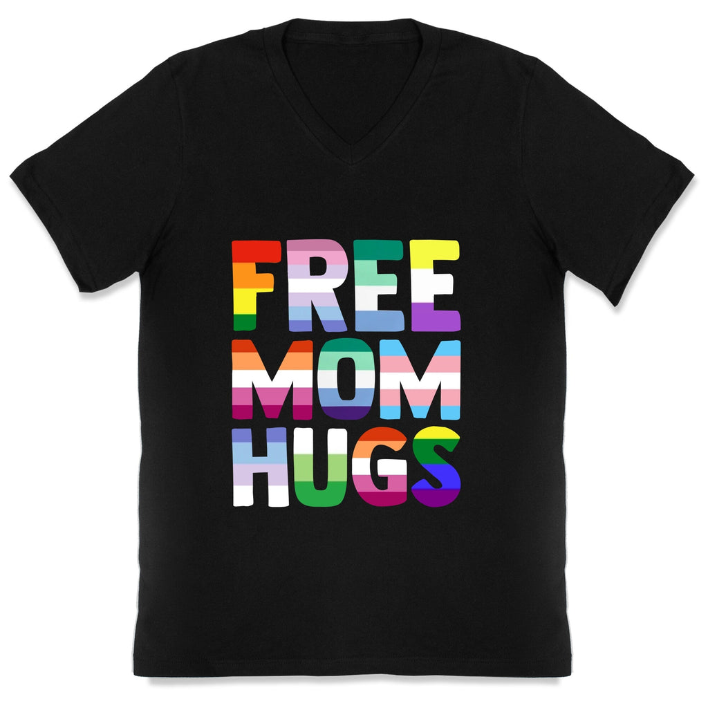 Free Mom Hugs Rainbow V-Neck Unisex