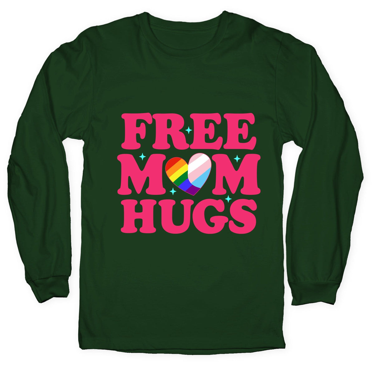 Free Mom Hugs Pride Longsleeve Tee Unisex