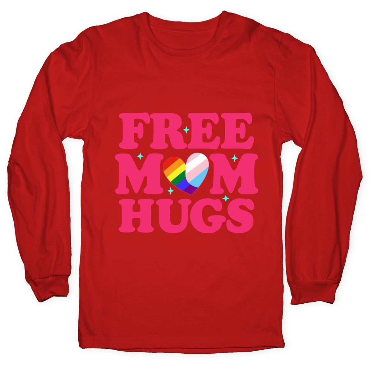 Free Mom Hugs Pride Longsleeve Tee Unisex