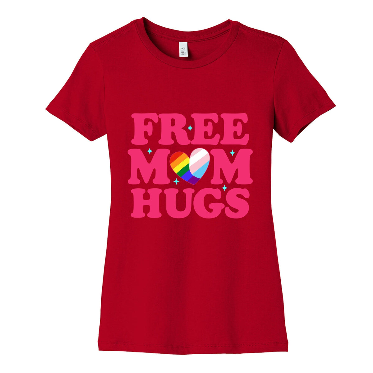 Free Mom Hugs Pride Womens Cotton Tee Unisex