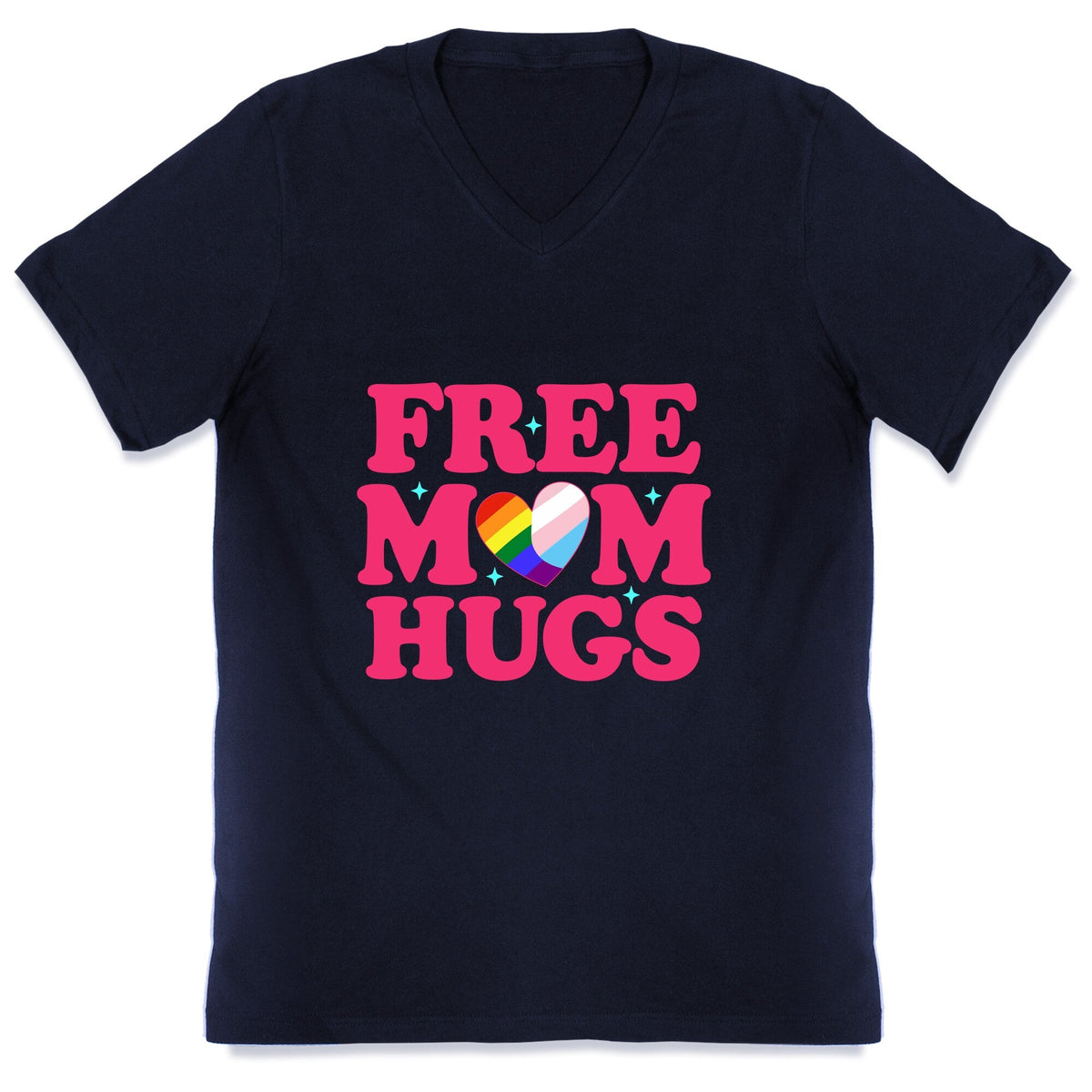 Free Mom Hugs Pride V-Neck Unisex