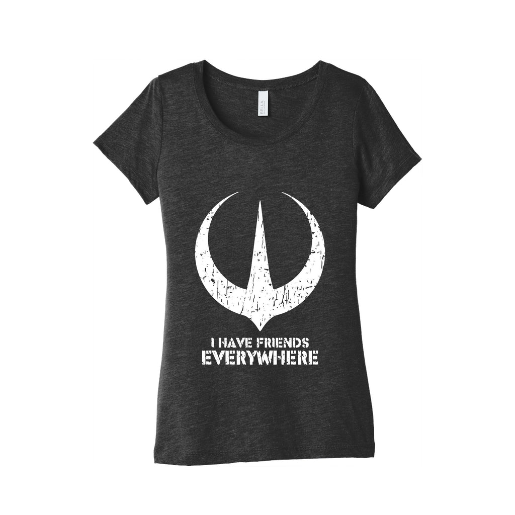 I Have Friends Everywhere Womens Triblend Tee Unisex