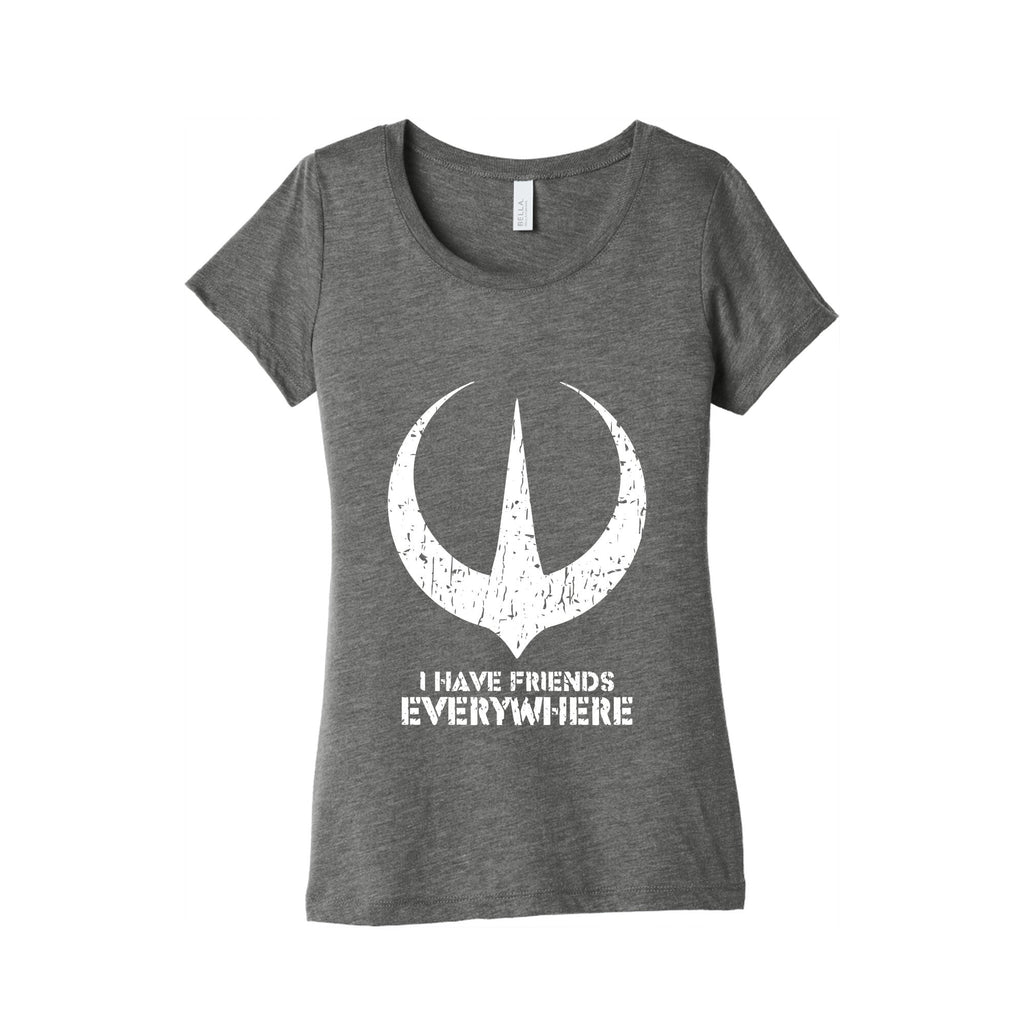 I Have Friends Everywhere Womens Triblend Tee Unisex