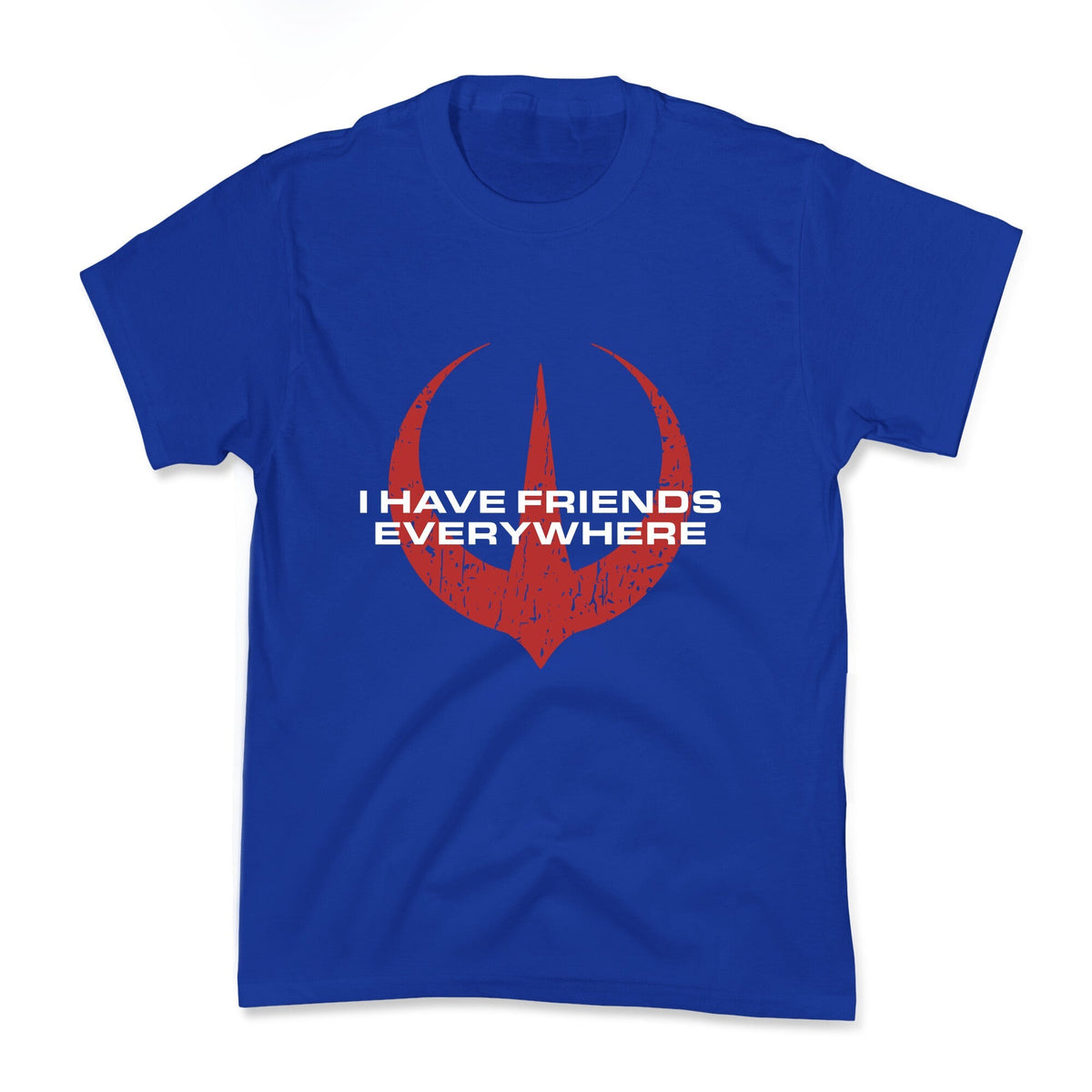 I Have Friends Everywhere Red Kids Tee Unisex