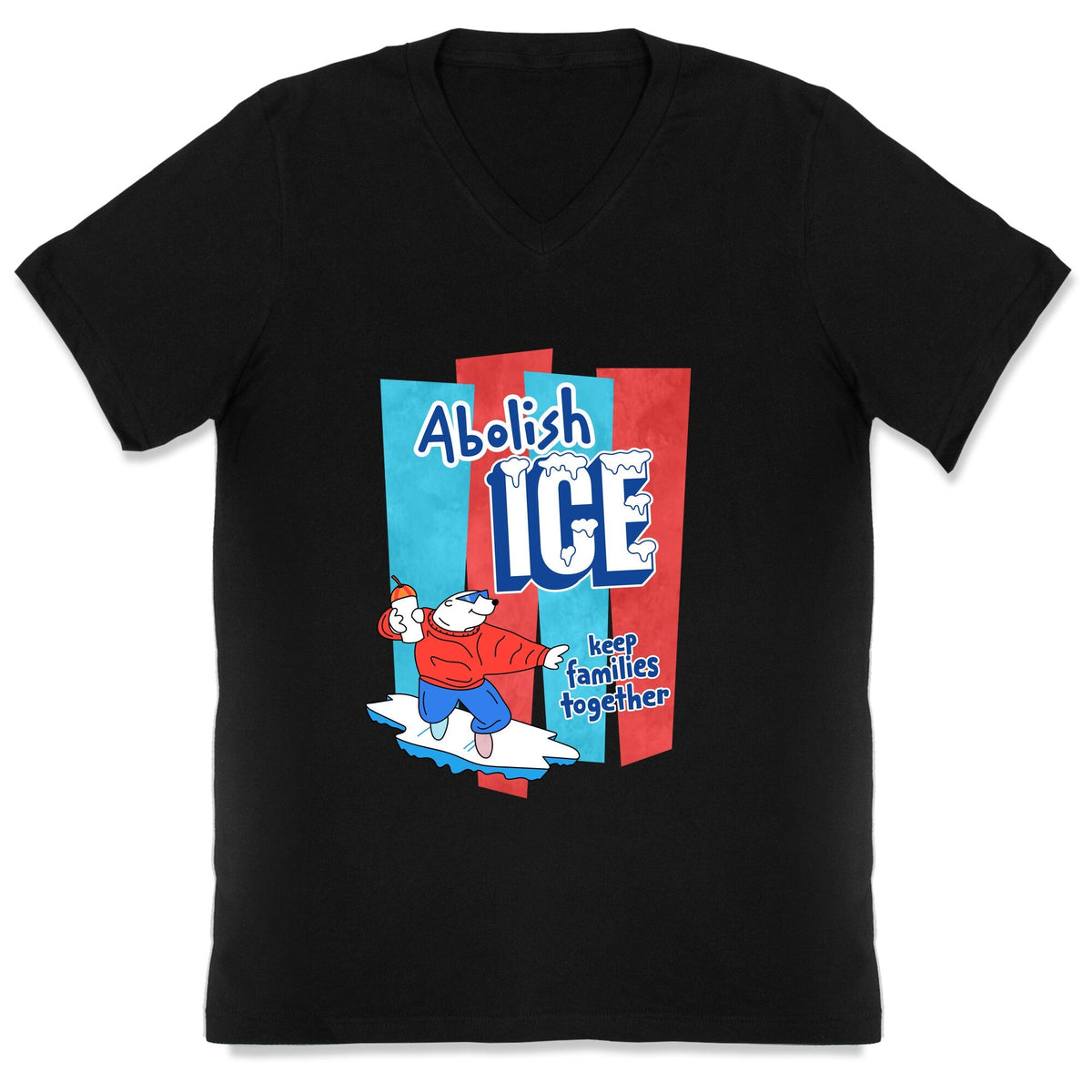 Abolish Ice V-Neck Unisex