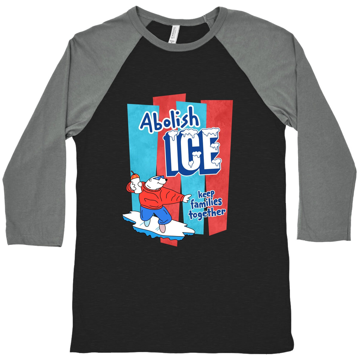 Abolish Ice Baseball Tee Unisex