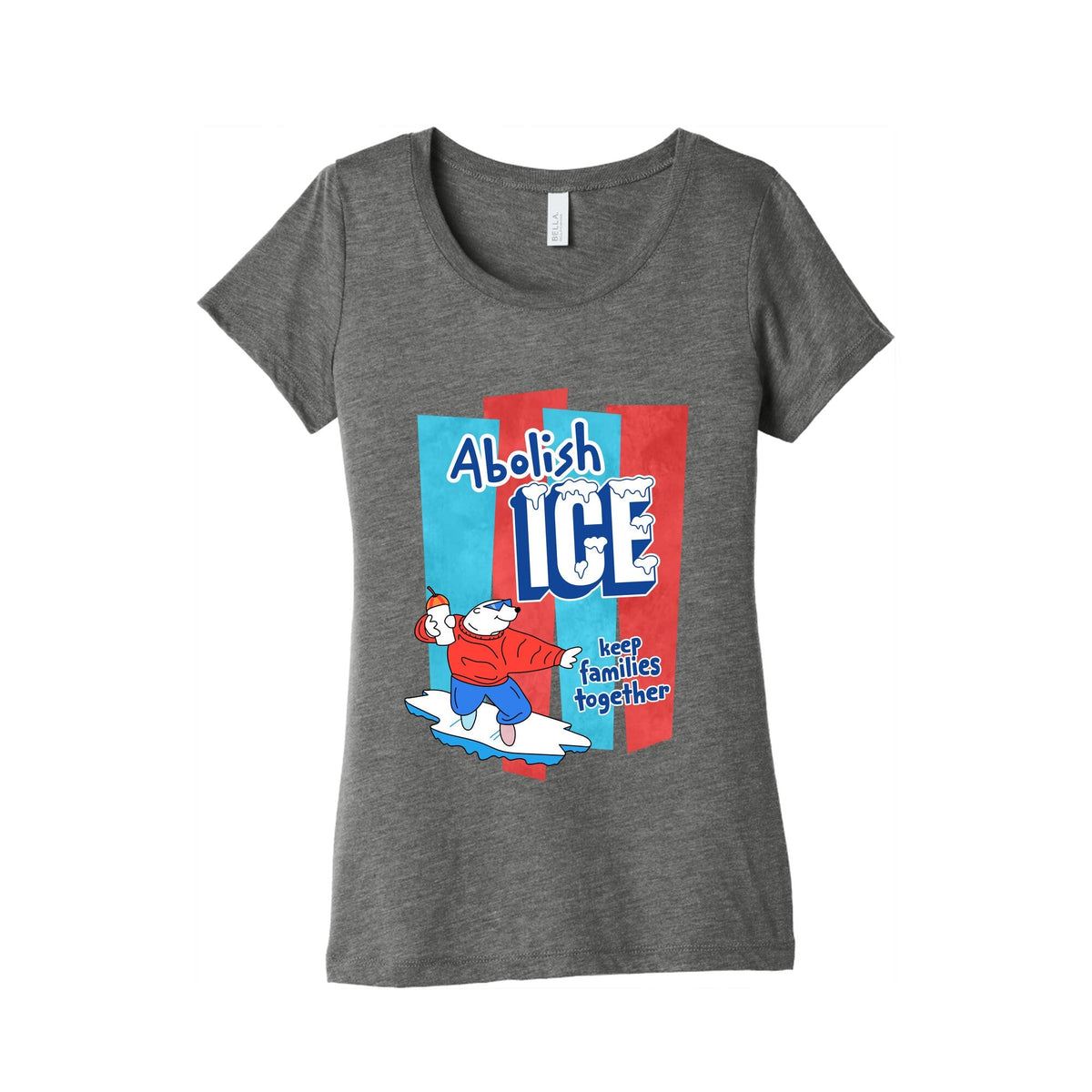 Abolish Ice Womens Triblend Tee Unisex