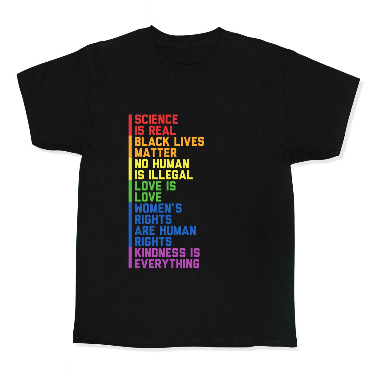 No Human Is Illegal Statement Kids Tee Unisex