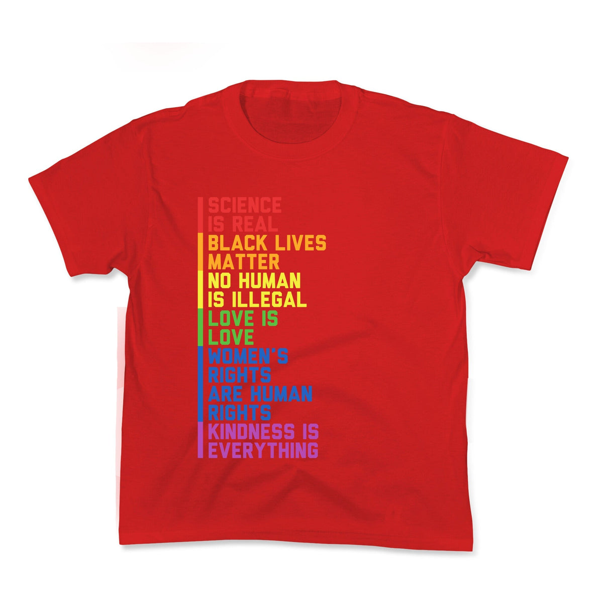 No Human Is Illegal Statement Kids Tee Unisex