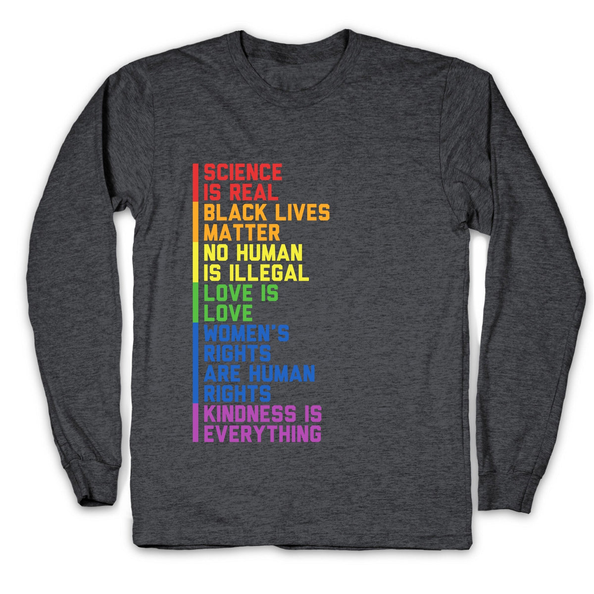 No Human Is Illegal Statement Longsleeve Tee Unisex