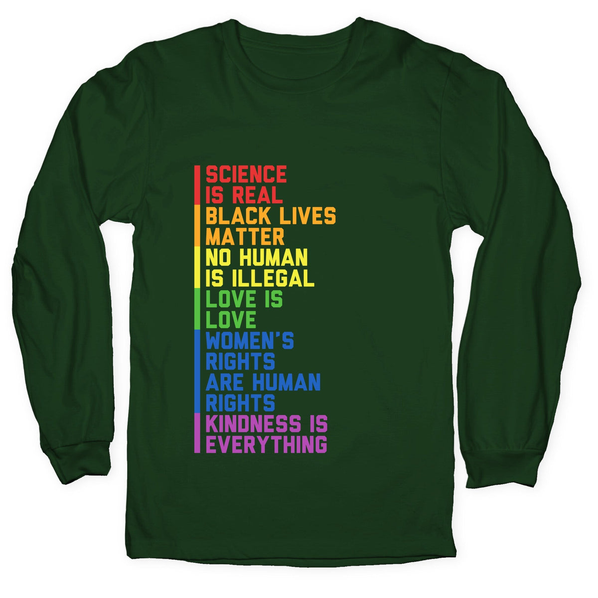 No Human Is Illegal Statement Longsleeve Tee Unisex