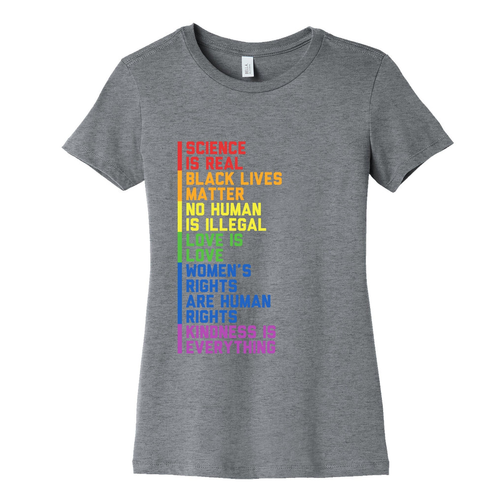 No Human Is Illegal Statement Womens Cotton Tee Unisex