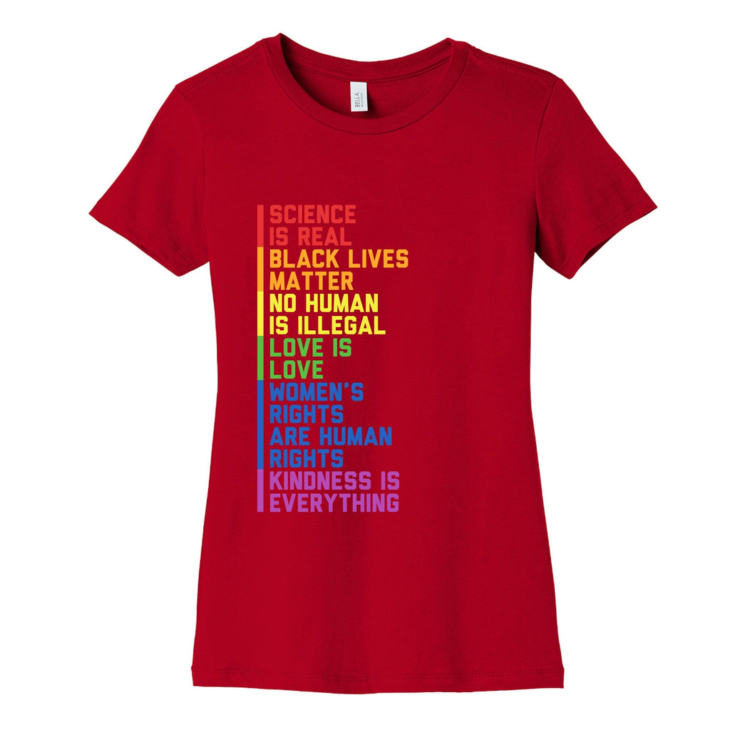 No Human Is Illegal Statement Womens Cotton Tee Unisex