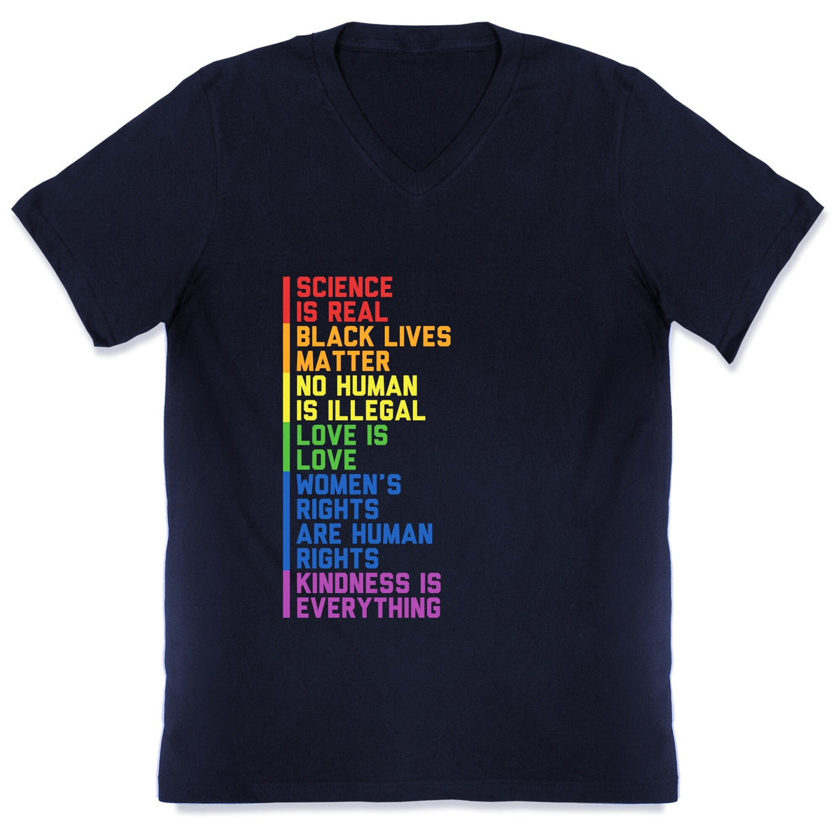 No Human Is Illegal Statement V-Neck Unisex