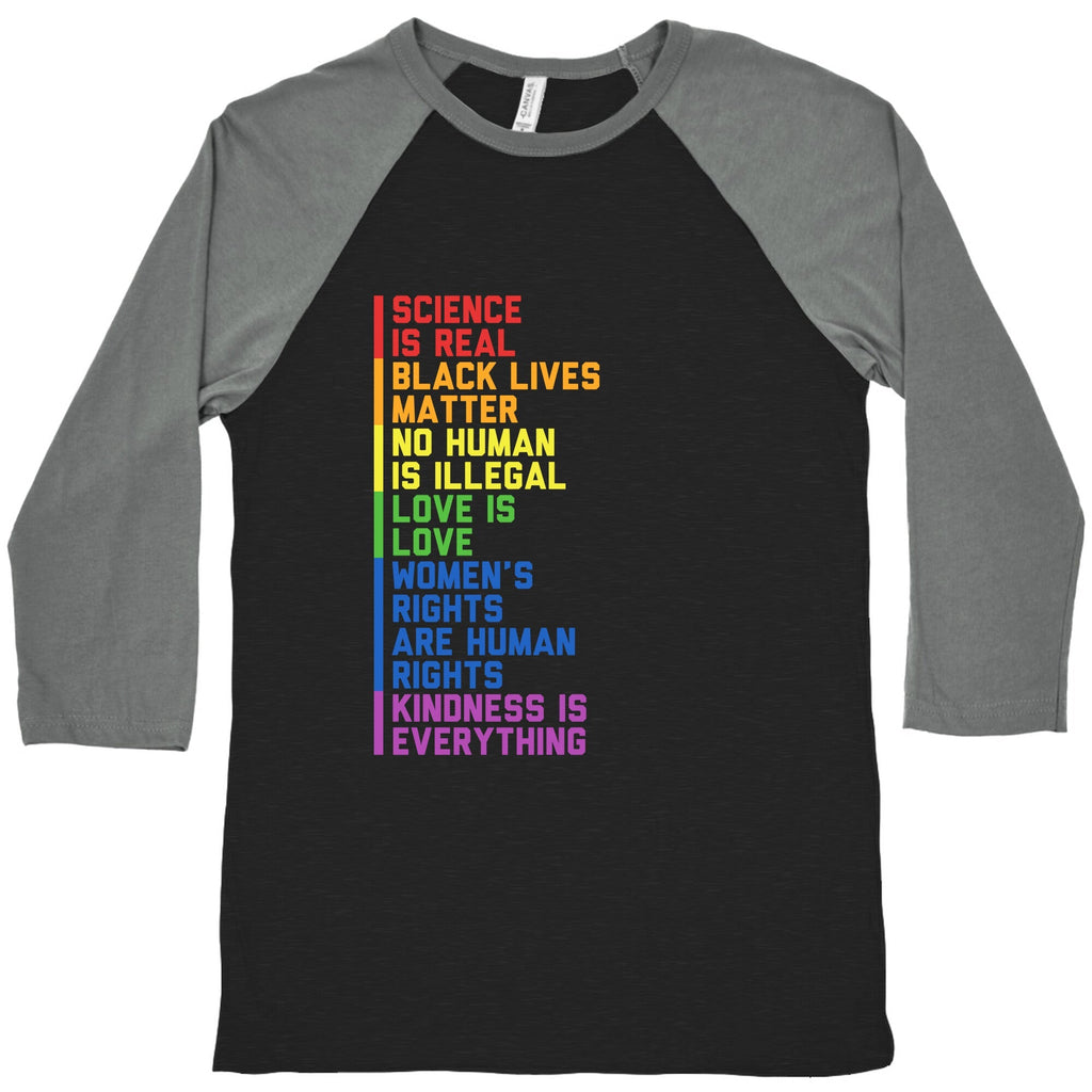 No Human Is Illegal Statement Baseball Tee Unisex