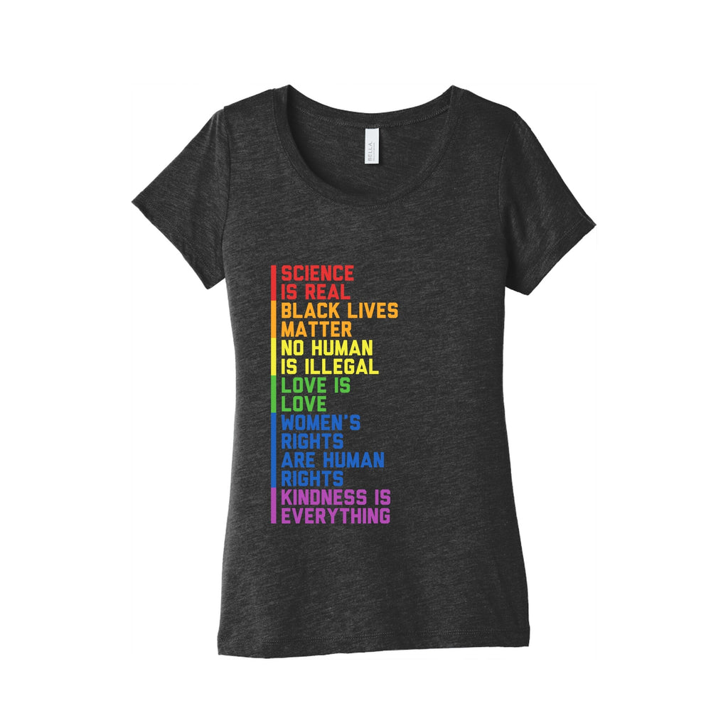 No Human Is Illegal Statement Womens Triblend Tee Unisex