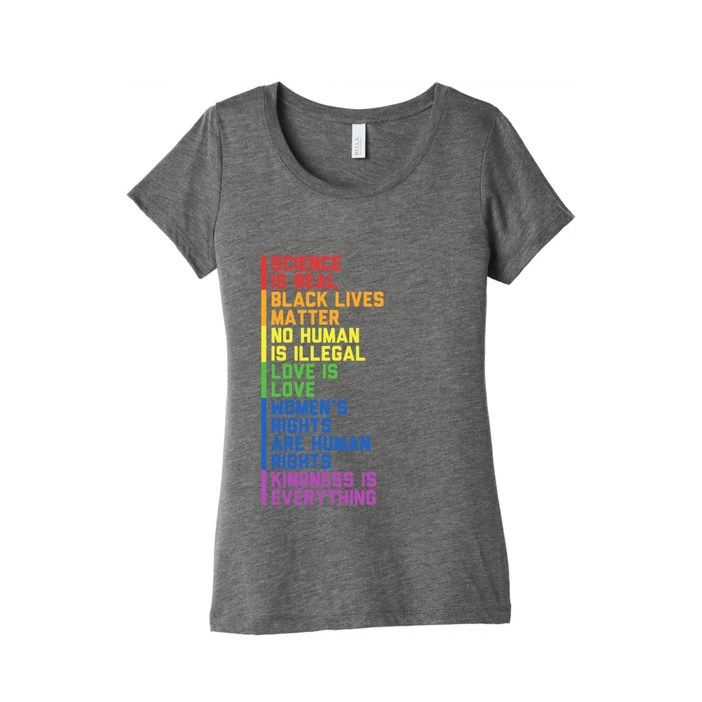 No Human Is Illegal Statement Womens Triblend Tee Unisex