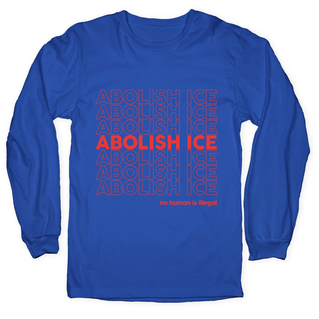 Abolish Ice Red Longsleeve Tee Unisex
