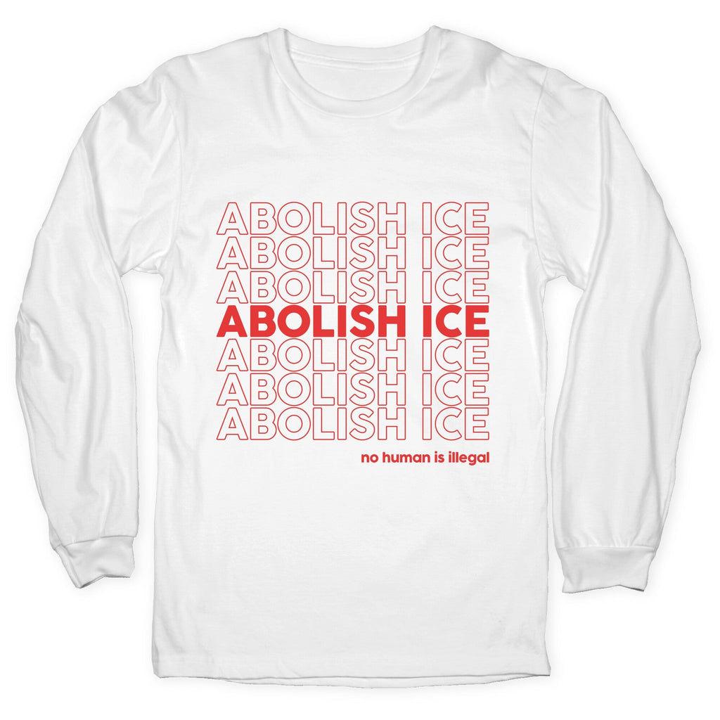 Abolish Ice Red Longsleeve Tee Unisex
