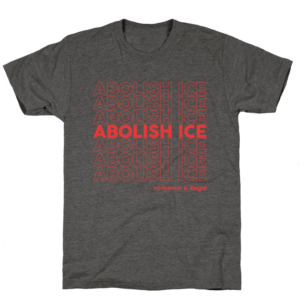 Abolish Ice Red Unisex Triblend Tee Unisex