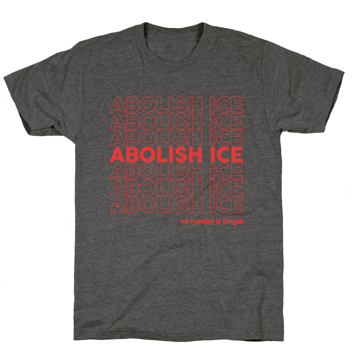 Abolish Ice Red Unisex Triblend Tee Unisex
