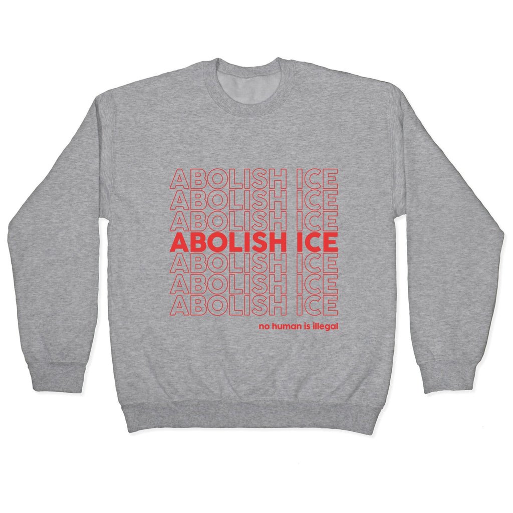 Abolish Ice Red Crewneck Unisex