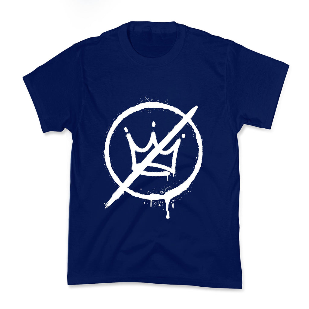 No Kings Crown Anti Trump Kids Tee Unisex
