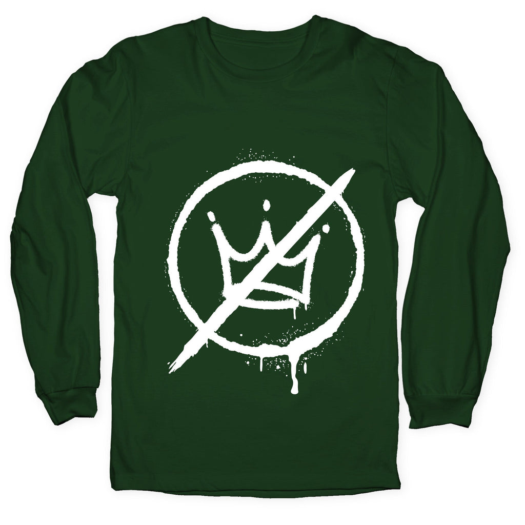 No Kings Crown Anti Trump Longsleeve Tee Unisex
