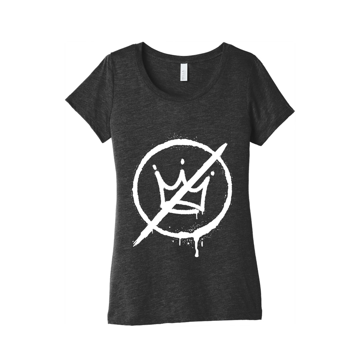 No Kings Crown Anti Trump Womens Triblend Tee Unisex