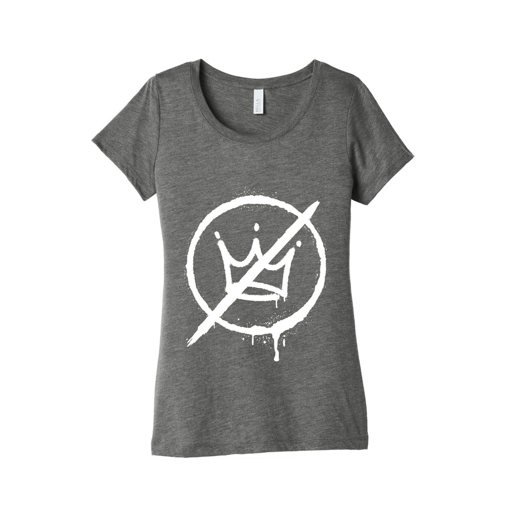 No Kings Crown Anti Trump Womens Triblend Tee Unisex