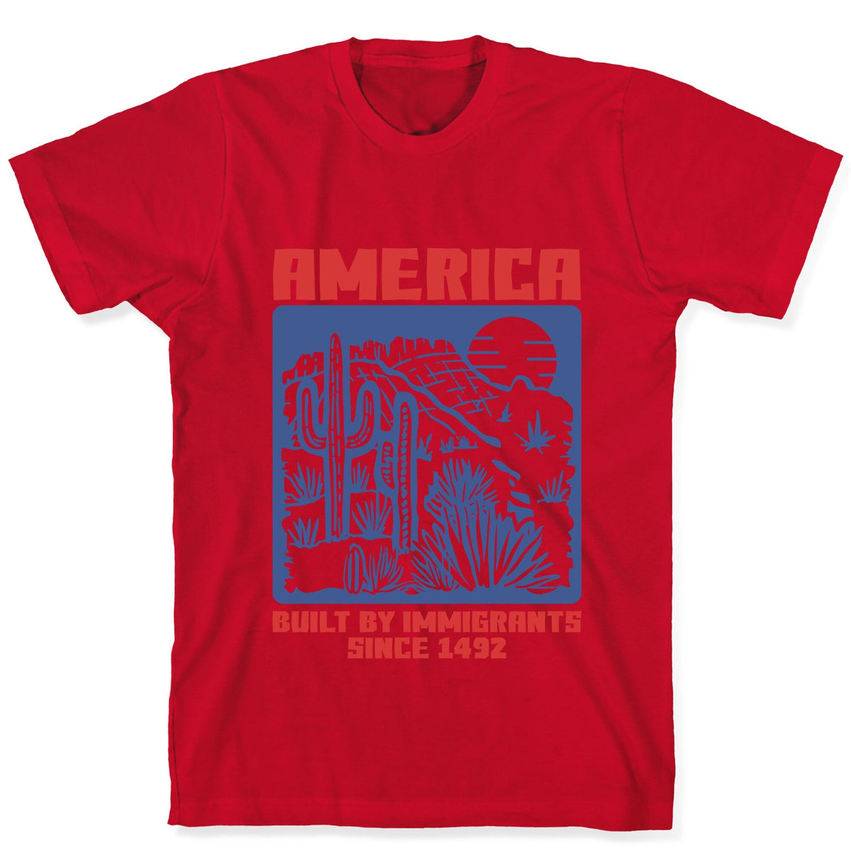 America Built By Immigrants July 4th Unisex