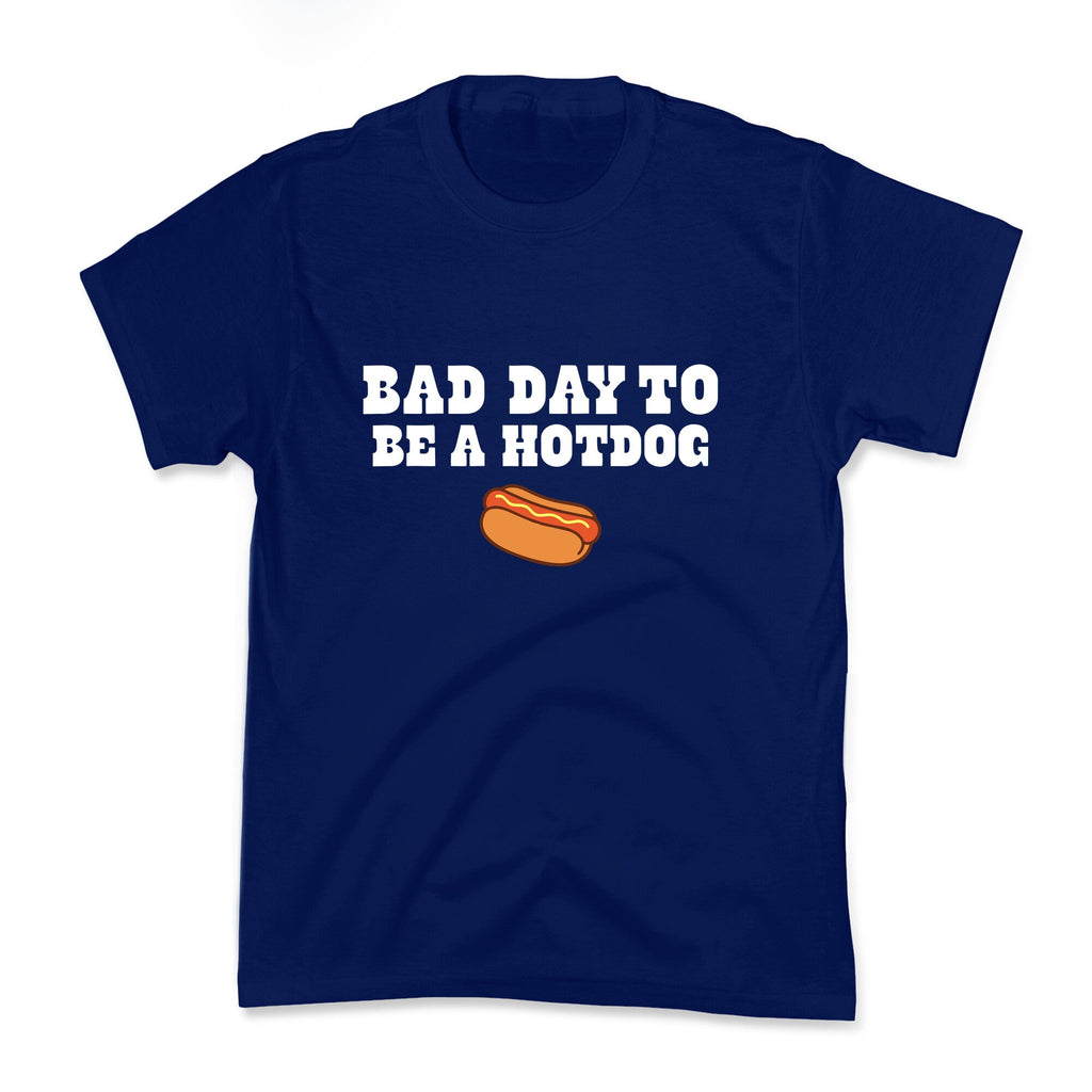 Bad Day to Be a Hot Dog Kids Tee Unisex