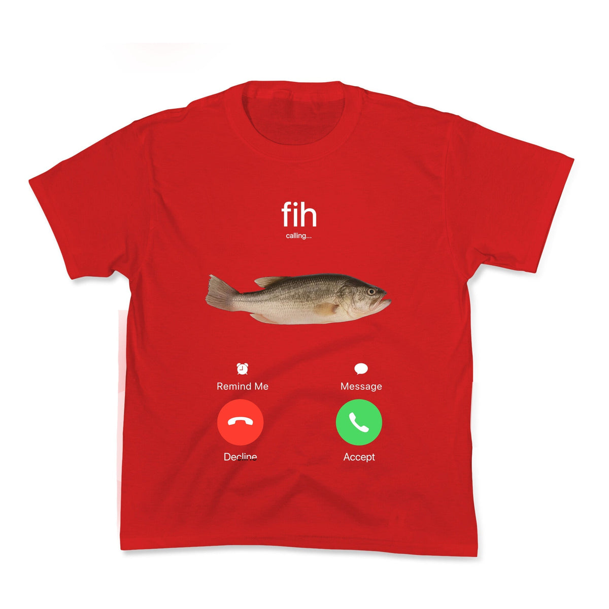 Fih Calling Me Kids Tee Unisex