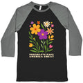 Immigrants Make America Great Floral Baseball Tee Unisex