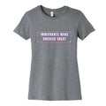 Immigrants Make America Great Anti Trump Womens Cotton Tee Unisex