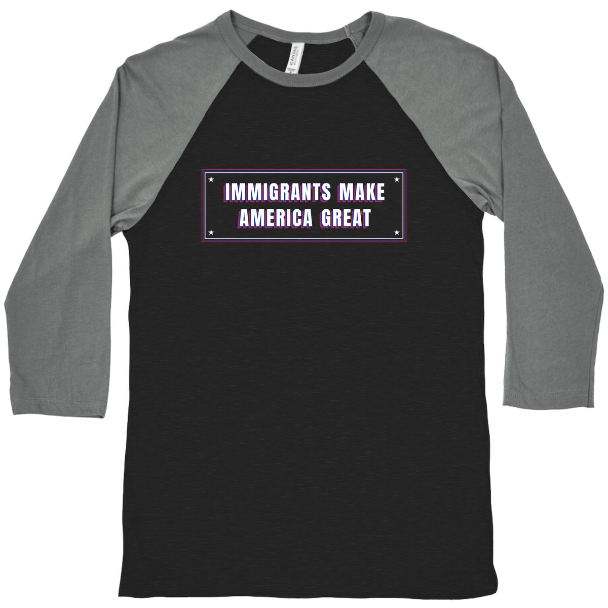 Immigrants Make America Great Anti Trump Baseball Tee Unisex
