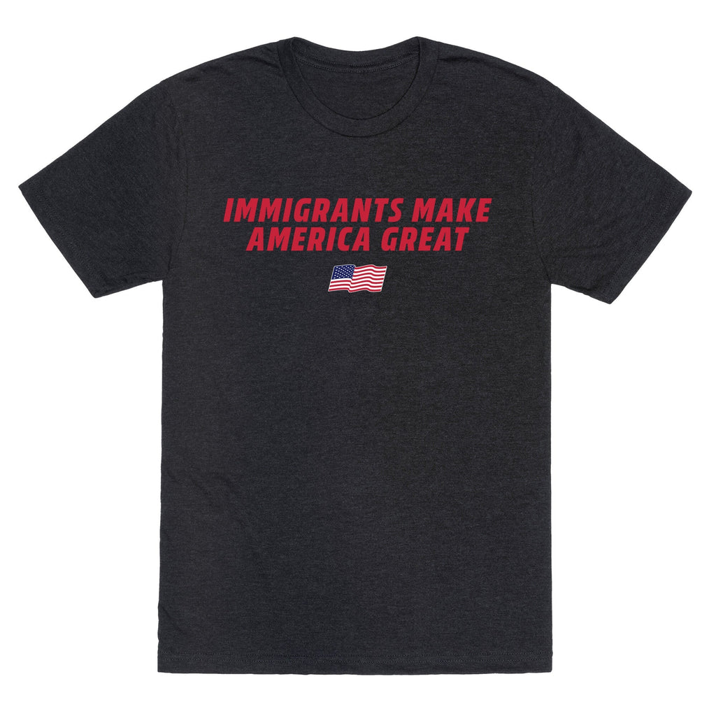 Immigrants Make America Great Flag Unisex Triblend Tee Unisex