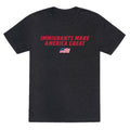 Immigrants Make America Great Flag Unisex Triblend Tee Unisex