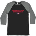 Immigrants Make America Great Flag Baseball Tee Unisex