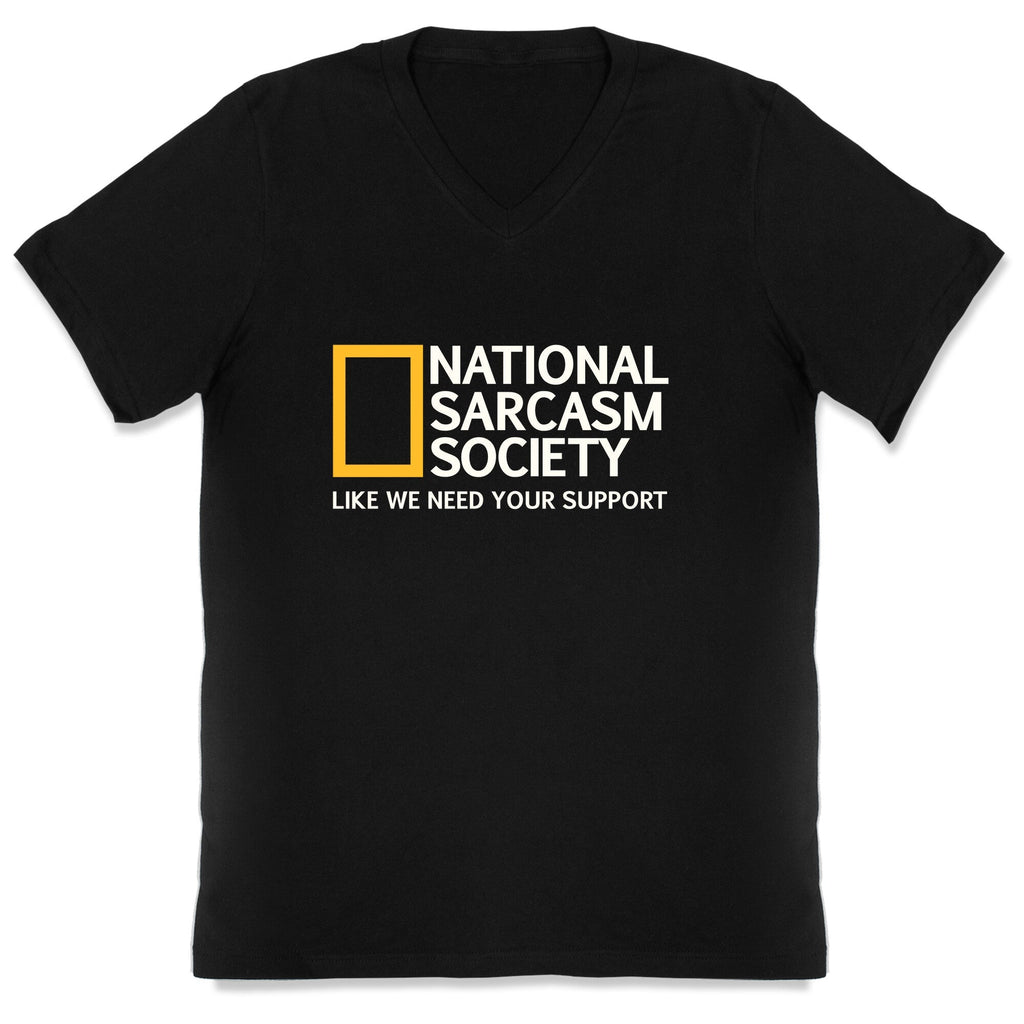 National Sarcasm Society V-Neck Unisex