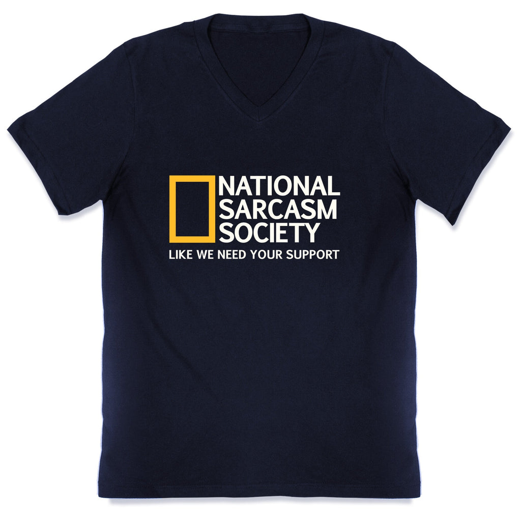 National Sarcasm Society V-Neck Unisex