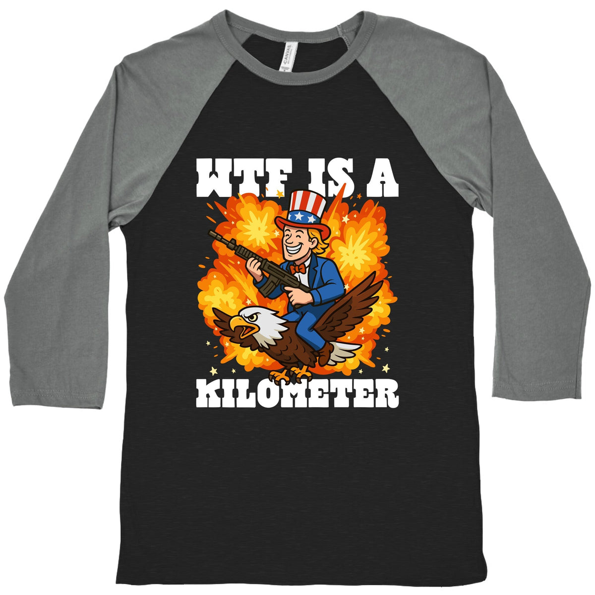 WTF Is A Kilometer Baseball Tee Unisex